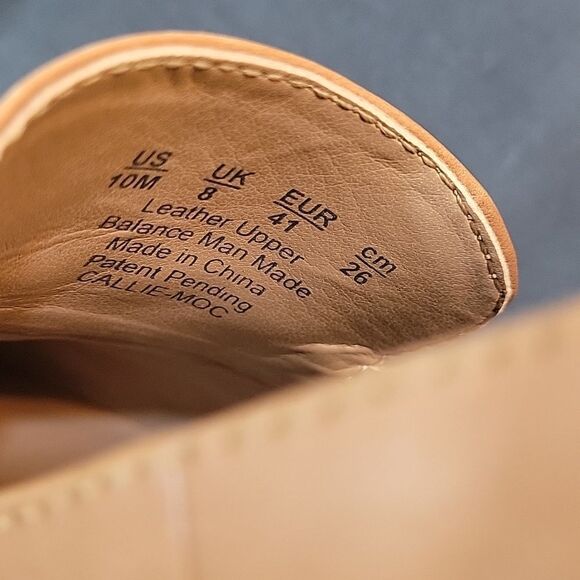 BRAND NEW NATURALIZER CALLIE MOC ENGLISH TEA LEATHER HEELED SHOES I3520L1200 - Picture 13 of 15